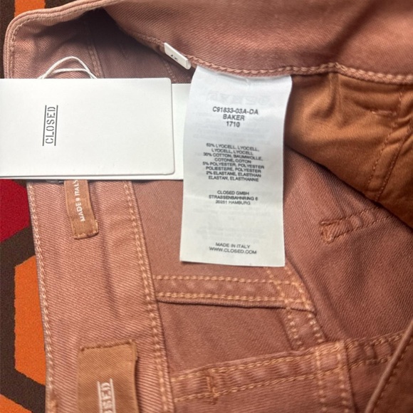 NWT CLOSED BAKER Mid-Rise Sandy Tan Skinny Cut Colored Denim Jeans — Size 27 - Picture 6 of 7